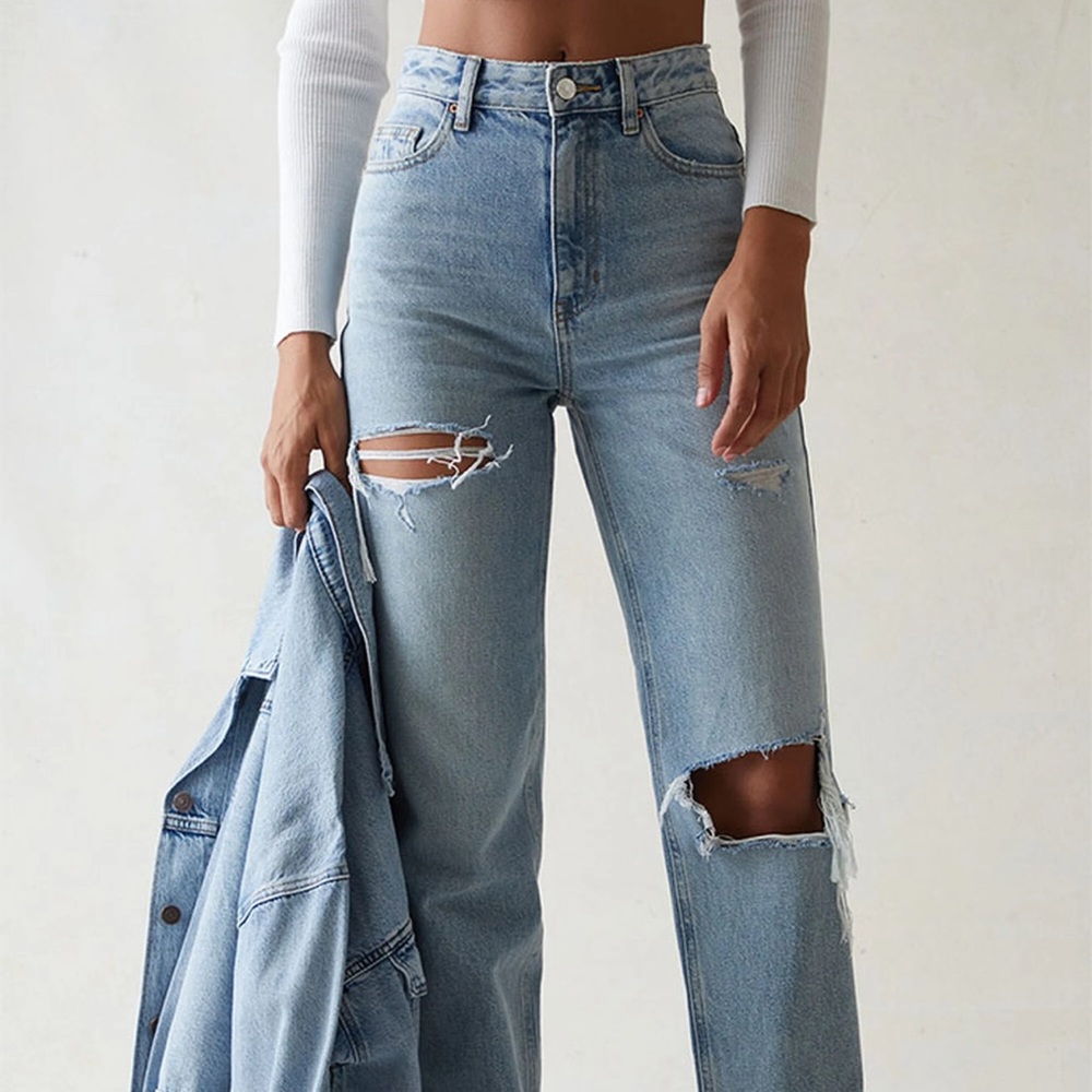 PacSun Eco Light Blue Ripped '90s Boyfriend Jeans